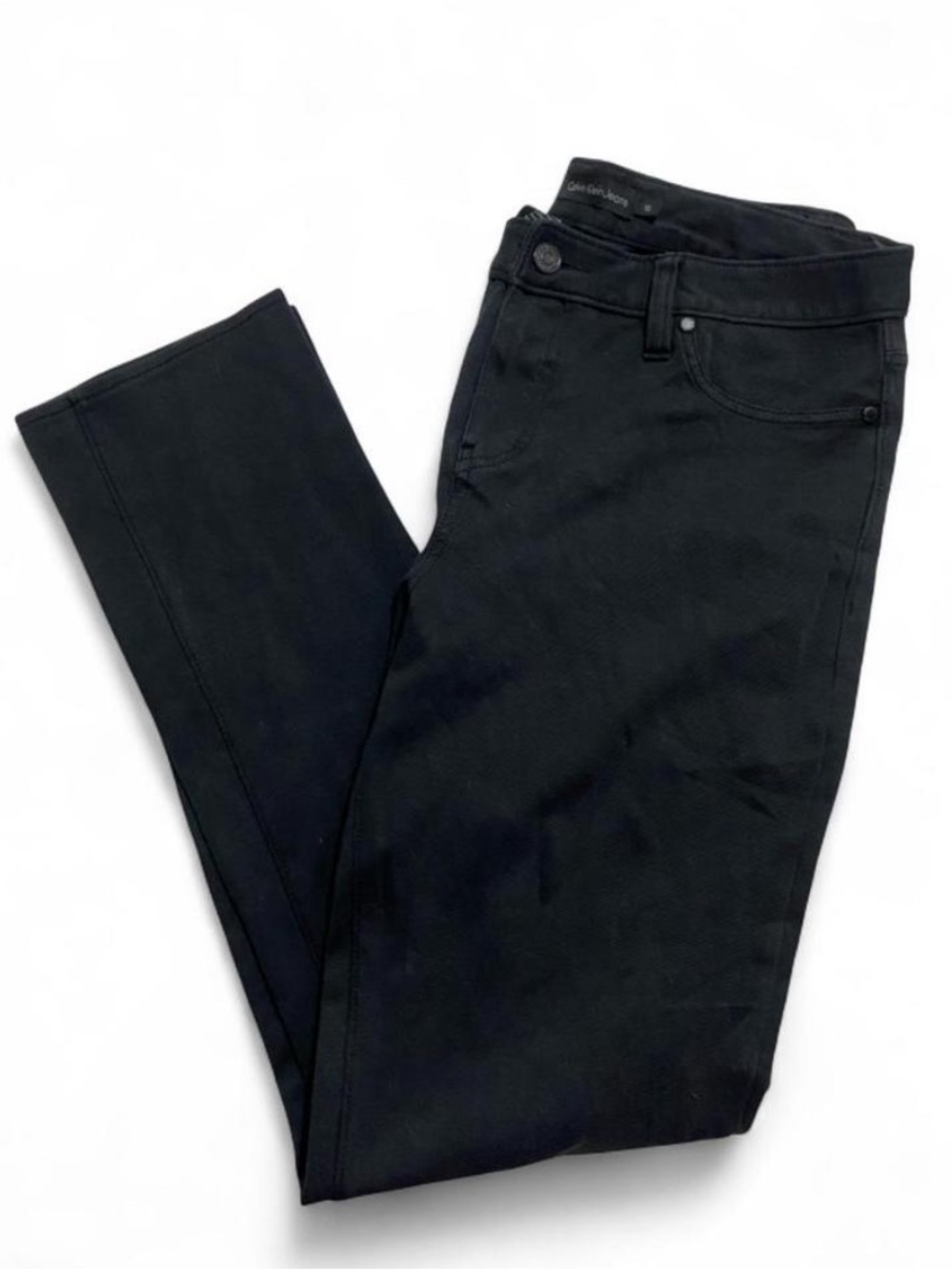 Calvin Klein Jeans Mid Rise Black Stretch Skinny Jeans Women’s Size 10